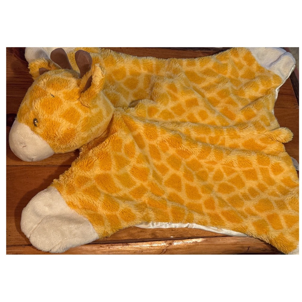 Baby Gund Comfy Cozy Tucker Giraffe Lovey Security Blanket Plush Satin 320181